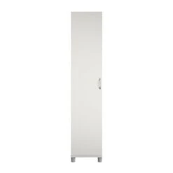 Pemberly Row Transitional 16" Utility Storage Cabinet In White -Cymax Sales 2468821 7 L