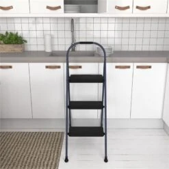 COSCO 3-Step BIG Step Step Stool 225 Lb. Weight Capacity ANSI Type II In Navy -Cymax Sales 2474473 2 L