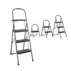 COSCO 3-Step BIG Step Step Stool 225 Lb. Weight Capacity ANSI Type II In Navy -Cymax Sales 2474474 12 L