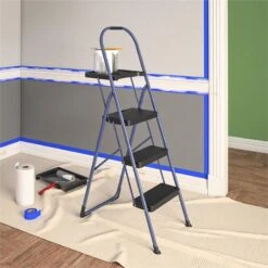 COSCO 3-Step BIG Step Step Stool 225 Lb. Weight Capacity ANSI Type II In Navy -Cymax Sales 2474474 7 L