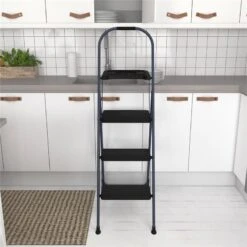 COSCO 3-Step BIG Step Step Stool 225 Lb. Weight Capacity ANSI Type II In Navy -Cymax Sales 2474474 8 L