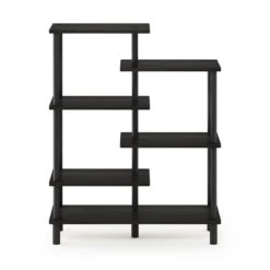 Furinno Turn-N-Tube Engineered Wood 6-Tier Accent Display Rack In Oak Gray -Cymax Sales 2476343 2 L