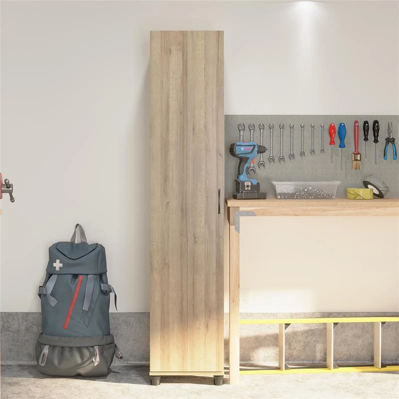 SystemBuild Lonn 16" Utility Storage Cabinet In Dove Gray 3 SystemBuild Lonn 16" Utility Storage Cabinet In Dove Gray - Image 3