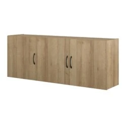 SystemBuild Lonn 54" Wall Cabinet In Black -Cymax Sales 2479525 9 L