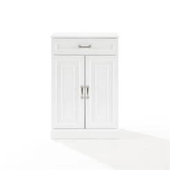 Crosley Furniture Stanton Traditional Wood Storage Cabinet In White -Cymax Sales 2502421 2 L