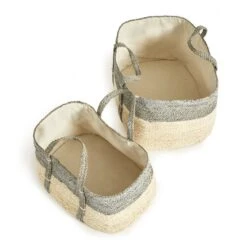 Napa Home & Garden Quinn Corn Husk Round Laundry Basket Natural/Gray (Set Of 2) 33 Napa Home & Garden Quinn Corn Husk Round Laundry Basket Natural/Gray (Set Of 2) -Cymax Sales 2509246 16 L