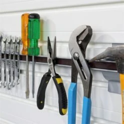 RST Brands Flow Wall 56 PC Plastic & Steel Workstation Storage Set - Silver -Cymax Sales 2510816 3 L