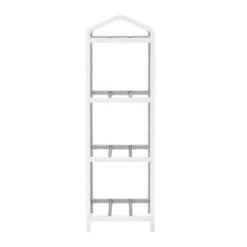 Alexent 4-Tier Heavy Duty Metal & Plastic Shoe Rack/Hallway Stand Shelf In White -Cymax Sales 2517317 2 L