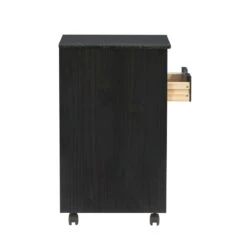 Pemberly Row Mid Century Six Drawer Wood Rolling Storage Cart In Black 38 Pemberly Row Mid Century Six Drawer Wood Rolling Storage Cart In Black -Cymax Sales 2518227 30 L