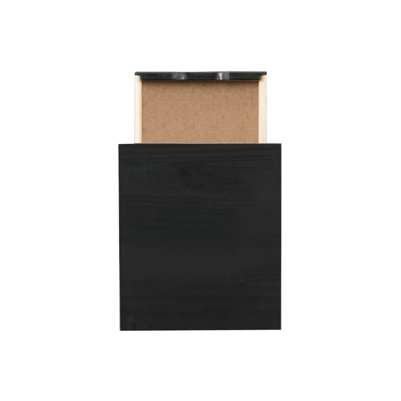 Pemberly Row Mid Century Six Drawer Wood Rolling Storage Cart In Black 20 Pemberly Row Mid Century Six Drawer Wood Rolling Storage Cart In Black - Image 20