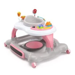 Stork Craft USA 3-in-1 Plastic Activity Walker With Jump Board In Pink -Cymax Sales 2523792 1 L