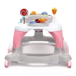 Stork Craft USA 3-in-1 Plastic Activity Walker With Jump Board In Pink -Cymax Sales 2523792 2 L