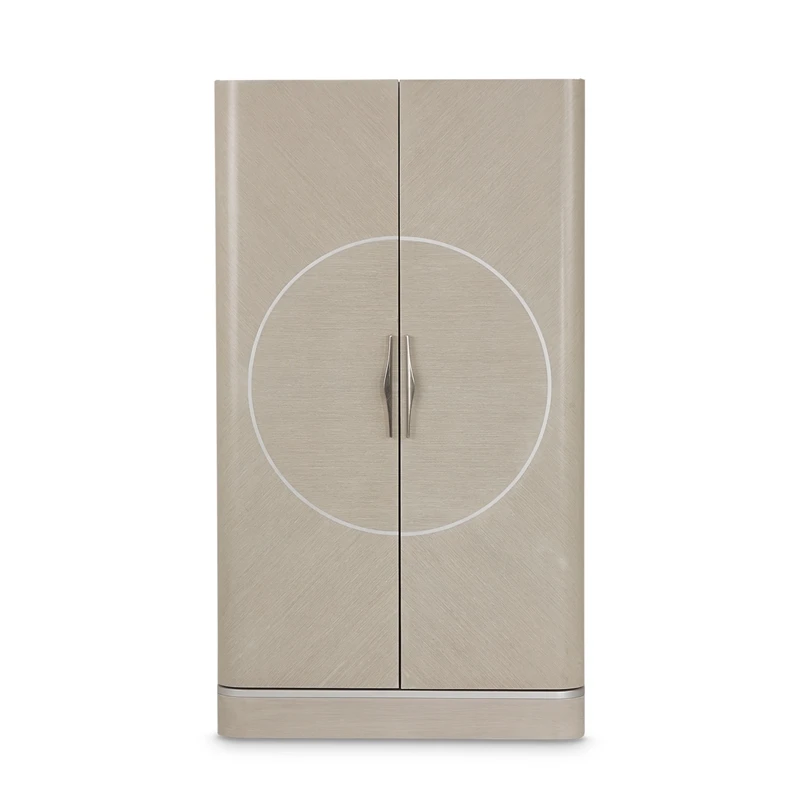 Michael Amini Eclipse Poplar Wood Footwear Cabinet In Moonlight Beige 7 Michael Amini Eclipse Poplar Wood Footwear Cabinet In Moonlight Beige - Image 7