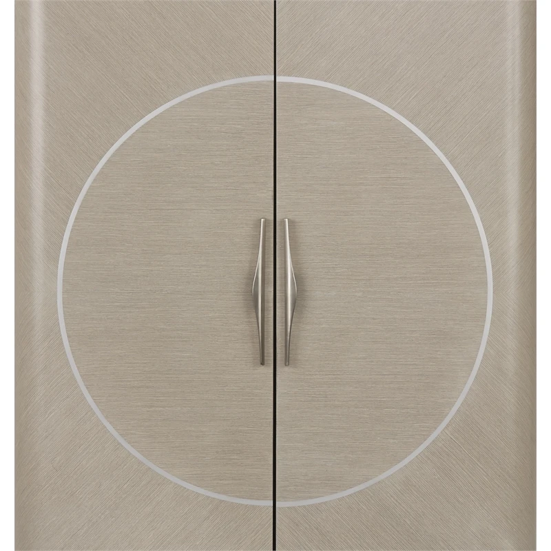 Michael Amini Eclipse Poplar Wood Footwear Cabinet In Moonlight Beige 14 Michael Amini Eclipse Poplar Wood Footwear Cabinet In Moonlight Beige - Image 14