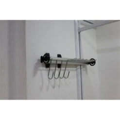 TUHOME Black Stainless Steel Pull Out Belt &Tie Rack Chrome Plated X2 Un -Cymax Sales 2544050 4 L
