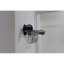 TUHOME Black Stainless Steel Pull Out Belt &Tie Rack Chrome Plated X2 Un -Cymax Sales 2544050 5 L