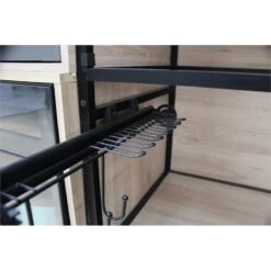 TUHOME Black Stainless Steel Pull Out Belt &Tie Rack Chrome Plated X2 Un -Cymax Sales 2544051 3 L