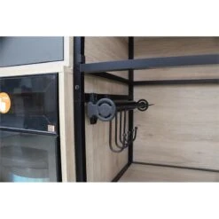 TUHOME Black Stainless Steel Pull Out Belt &Tie Rack Chrome Plated X2 Un -Cymax Sales 2544051 8 L