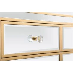 Elegant Decor Reflexion 60" Metal And MDF Mirrored Credenza In Gold -Cymax Sales 2544675 5 L