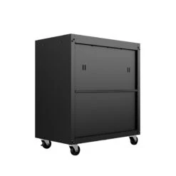 Manhattan Comfort Fortress Metal Mobile Garage Chest With Drawers In Charcoal -Cymax Sales 2554614 4 L