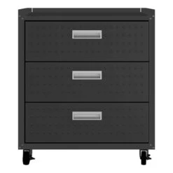 Manhattan Comfort Fortress Metal Mobile Garage Chest With Drawers In Charcoal -Cymax Sales 2554614 L