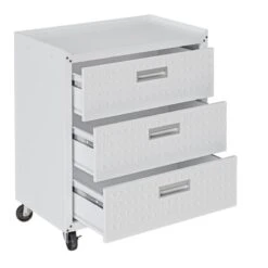 Manhattan Comfort Fortress Metal Mobile Garage Chest With Drawers In Charcoal -Cymax Sales 2554615 4 L