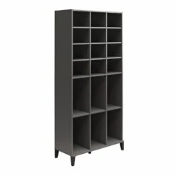 Systembuild Evolution Flex Athletic Shoe Storage Cabinet In Graphite -Cymax Sales 2557492 6 L