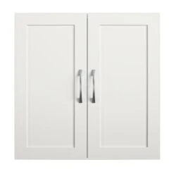 Systembuild Evolution Lory Framed 24" Wall Cabinet In Dove Gray -Cymax Sales 2557498 3 L