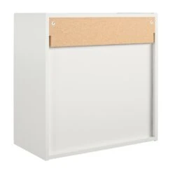 Systembuild Evolution Lory Framed 24" Wall Cabinet In Dove Gray -Cymax Sales 2557498 5 L