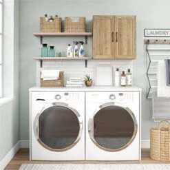 Systembuild Evolution Lory Framed 24" Wall Cabinet In Dove Gray -Cymax Sales 2557500 1 L