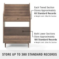 Crosley Furniture Liam 2-Shelf Mid-Century Wood Storage Stand In Walnut -Cymax Sales 2567914 9 L
