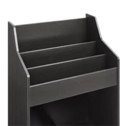 Crosley Furniture Liam 2-Shelf Mid-Century Wood Storage Stand In Black -Cymax Sales 2567915 4 L