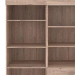 Bestar Pur 25" Engineered Wood Storage Unit With 3 Drawers In Rustic Brown -Cymax Sales 2572058 7 L
