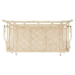 Safavieh Torus 3 Tier Metal Outdoor/Garden Shelf In Pearl White -Cymax Sales 2574057 4 L