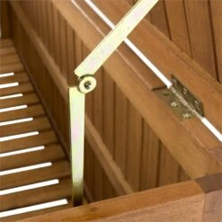 Safavieh Abri Storage Eucalyptus Wood Outdoor Cushion Box In Teak Natural -Cymax Sales 2574115 8 L