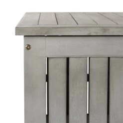 Safavieh Abri Storage Eucalyptus Wood Outdoor Cushion Box In Gray -Cymax Sales 2574116 8 L