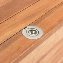 Safavieh Elina Storage Eucalyptus Wood Outdoor Cushion Box In Teak Natural -Cymax Sales 2574117 12 L