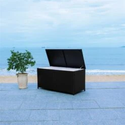 Safavieh Oliveira Polyester Fabric/Foam Cushion Box In Black/White Cushion -Cymax Sales 2574142 12 L