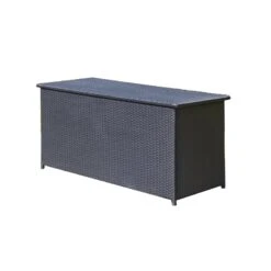 Safavieh Cosima Contemporary Wood Outdoor Cushion Box In Black -Cymax Sales 2574252 2 L