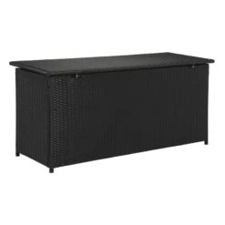 Safavieh Cosima Contemporary Wood Outdoor Cushion Box In Black -Cymax Sales 2574252 5 L