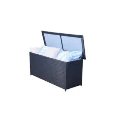 Safavieh Cosima Contemporary Wood Outdoor Cushion Box In Black -Cymax Sales 2574252 8 L