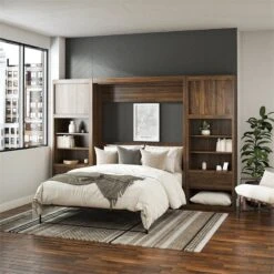 Signature Sleep Paramount Single Side Cabinet For Murphy Wall Beds In Gray Oak -Cymax Sales 2576968 1 L
