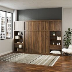 Signature Sleep Paramount Single Side Cabinet For Murphy Wall Beds In Gray Oak -Cymax Sales 2576968 2 L