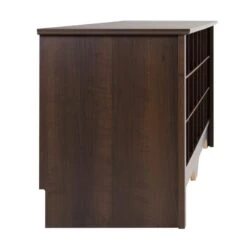 Wright Home Wooden 60" Shoe Cubby Bench In Rich Espresso Finish -Cymax Sales 2595777 5 L