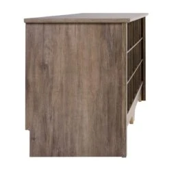 Wright Home Wood 60" Shoe Cubby Bench In Drifted Gray Finish -Cymax Sales 2595793 5 L
