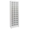 Wright Home Wood 36 Cubby Shoe Storage Cabinet In White Finish
