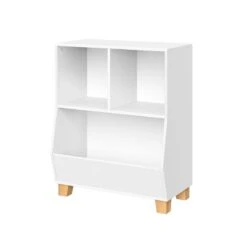 RiverRidge Catch-All 24" Kids Multi-Cubby Toy Organizer & 2 Bins In White/Coral -Cymax Sales 2597657 2 L