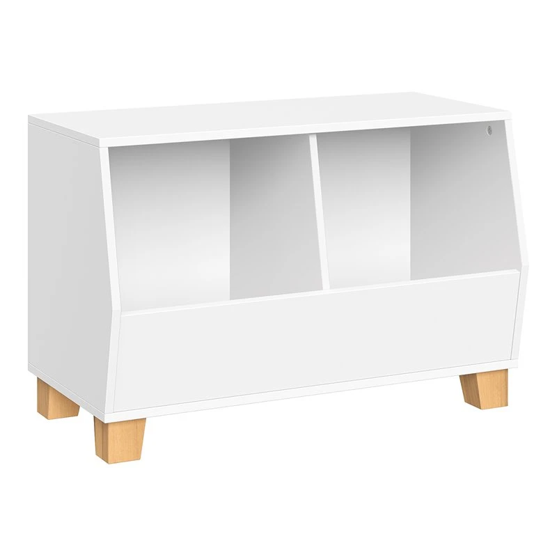 RiverRidge Catch-All 27" Transitional Wood Kids Toy Organizer In White 1 RiverRidge Catch-All 27" Transitional Wood Kids Toy Organizer In White