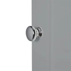 RiverRidge Ashland Single Door Transitional Wood Wall Cabinet In Gray -Cymax Sales 2597664 3 L