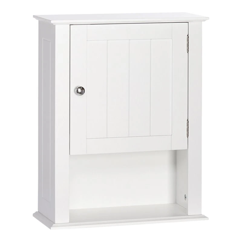 RiverRidge Ashland Single Door Transitional Wood Wall Cabinet In White 1 RiverRidge Ashland Single Door Transitional Wood Wall Cabinet In White